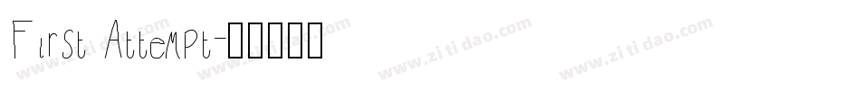 First Attempt字体转换